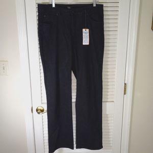 Jag Jeans Black Size 16W Smooths Tummy Mid-Rise Dark Wash Hong Kong NEW